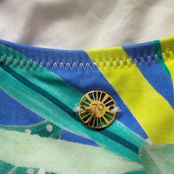 Sunshine 79 Women Sz 12 Strappy Fantasy Vacation Bandeau One Piece Swimsuit - Picture 5 of 10